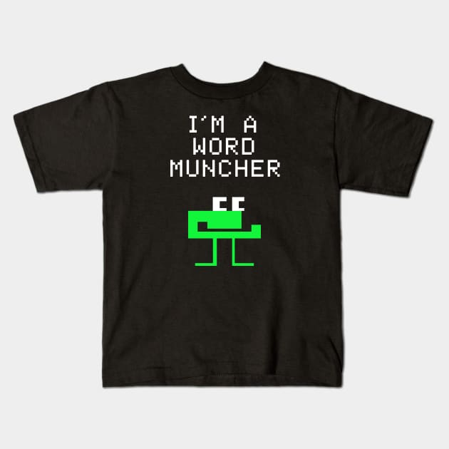 I'm a Word Muncher Kids T-Shirt by Super Secret Villain